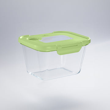 SEASON•SEAL Container-L-Green | marinate container | vacuum container | glass container | vacuum storage container | Food storage Container 